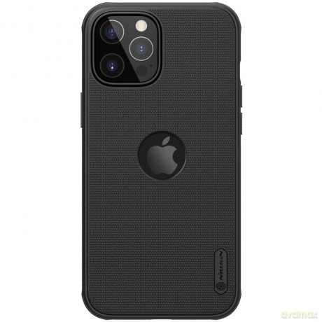 Nillkin Super Frosted Shield wzmocnione etui pokrowiec + podstawka iPhone 12 Pro Max czarny