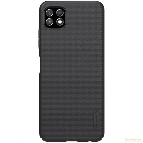 Nillkin Super Frosted Shield wzmocnione etui pokrowiec + podstawka Samsung Galaxy A22 5G czarny