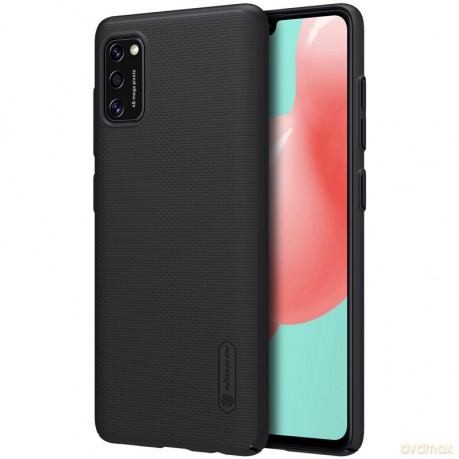 Nillkin Super Frosted Shield wzmocnione etui pokrowiec + podstawka Samsung Galaxy A41 czarny