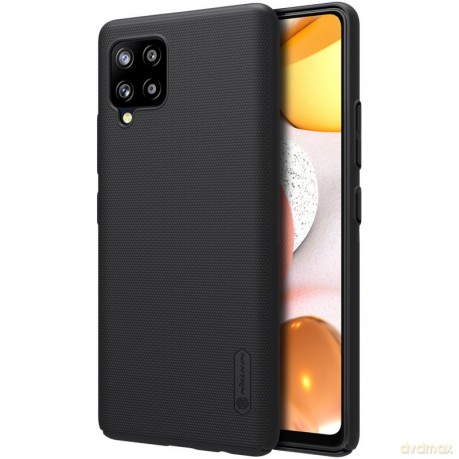 Nillkin Super Frosted Shield wzmocnione etui pokrowiec + podstawka Samsung Galaxy A42 5G czarny