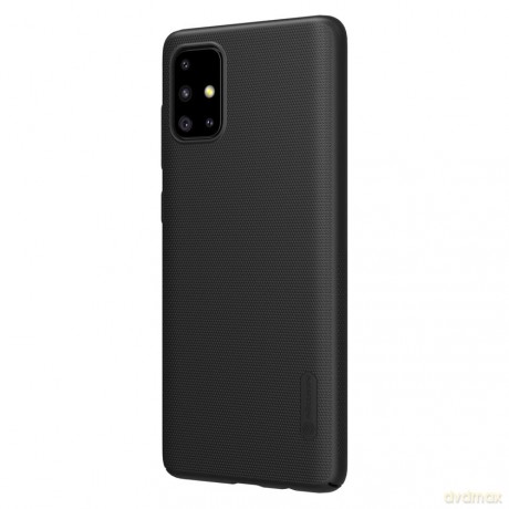 Nillkin Super Frosted Shield wzmocnione etui pokrowiec + podstawka Samsung Galaxy A71 czarny