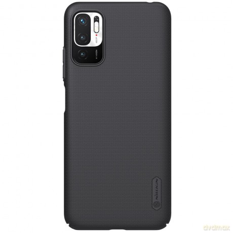 Nillkin Super Frosted Shield wzmocnione etui pokrowiec + podstawka Xiaomi Redmi Note 10 5G czarny