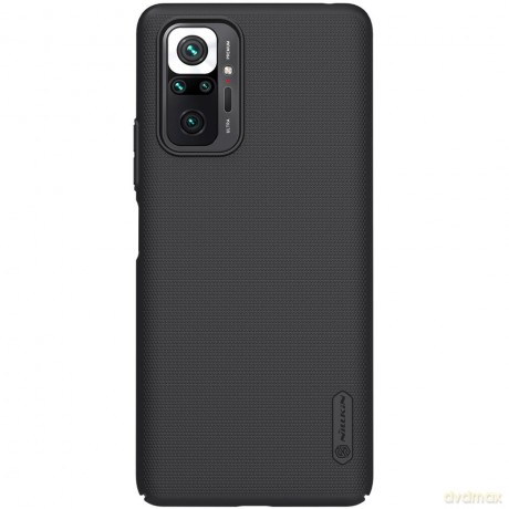 Nillkin Super Frosted Shield wzmocnione etui pokrowiec + podstawka Xiaomi Redmi Note 10 Pro czarny
