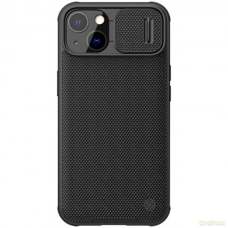 Nillkin Texture Pro Magnetic Case etui do iPhone 13 osłona na aparat obudowa pokrowiec czarny (kompatybilne z MagSafe)