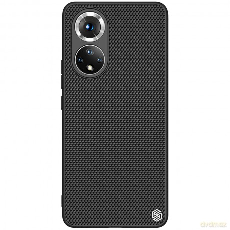Nillkin Textured Case wytrzymałe wzmocnione etui z żelową ramką i nylonem na tyle Honor 50 czarny