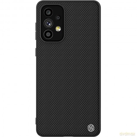 Nillkin Textured Case wytrzymałe wzmocnione etui z żelową ramką i nylonem na tyle Samsung Galaxy A73 czarny