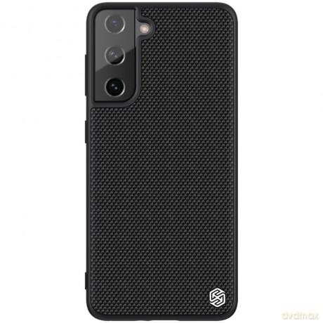 Nillkin Textured Case wytrzymałe wzmocnione etui z żelową ramką i nylonem na tyle Samsung Galaxy S21 FE czarny