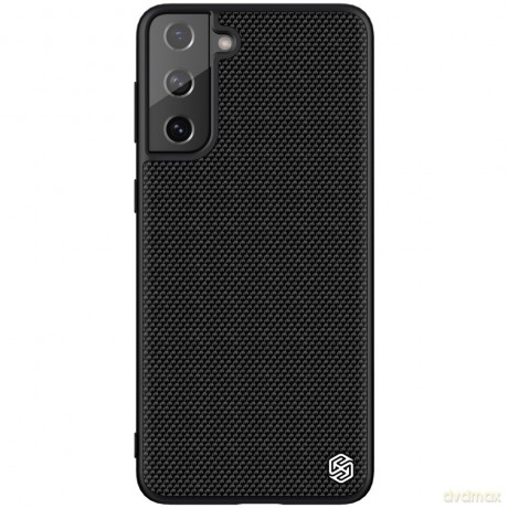 Nillkin Textured Case wytrzymałe wzmocnione etui z żelową ramką i nylonem na tyle Samsung Galaxy S21+ 5G czarny
