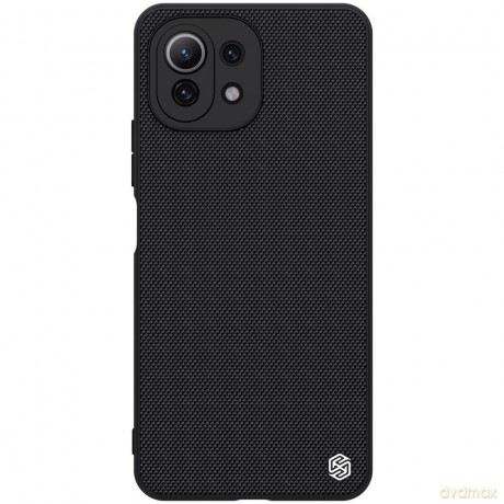 Nillkin Textured Case wytrzymałe wzmocnione etui z żelową ramką i nylonem na tyle Xiaomi Mi 11 Lite 5G czarny