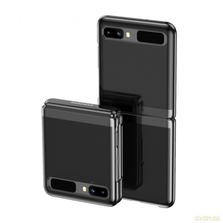 Plating Case hard case pokrowiec etui z metaliczną ramką Samsung Galaxy Z Flip czarny