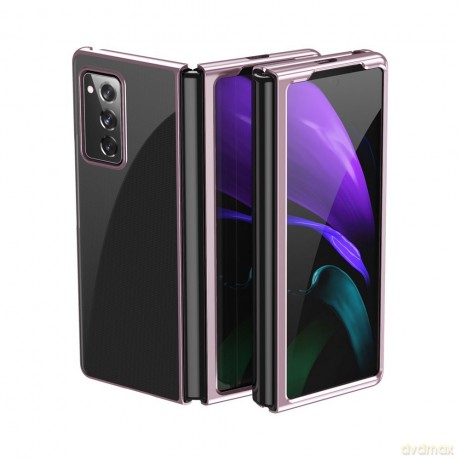 Plating Case hard case pokrowiec etui z metaliczną ramką Samsung Galaxy Z Fold 2 5G różowy