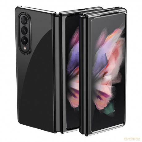 Plating Case hard case pokrowiec etui z metaliczną ramką Samsung Galaxy Z Fold 3 czarny