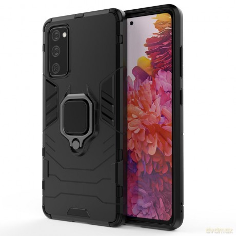 Ring Armor pancerne hybrydowe etui pokrowiec + magnetyczny uchwyt Samsung Galaxy S20 FE 5G czarny