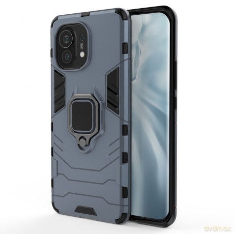 Ring Armor pancerne hybrydowe etui pokrowiec + magnetyczny uchwyt Xiaomi Mi 11 niebieski