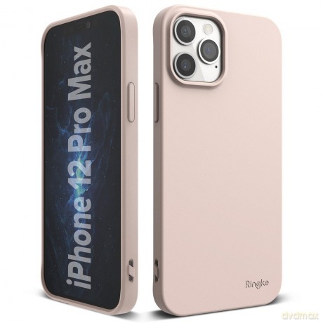 Ringke Air S ultracienkie żelowe etui pokrowiec iPhone 12 Pro Max różowy (ADAP0032)