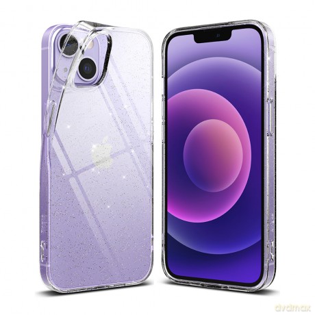 Ringke Air ultracienkie żelowe etui pokrowiec iPhone 13 brokatowo-przezroczysty (A544E77)