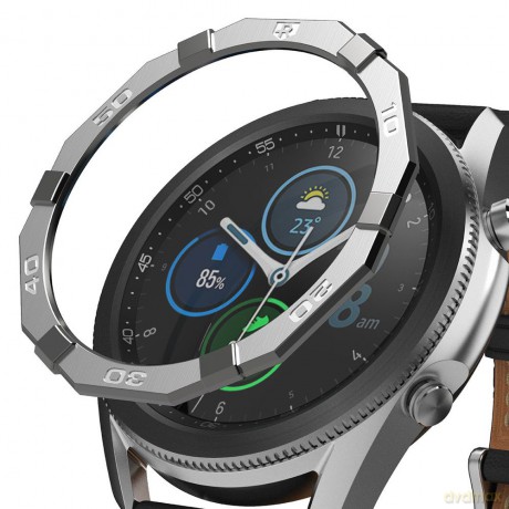 Ringke Bezel Styling etui ramka koperta pierścień Samsung Galaxy Watch 3 45 mm stalowy (stal nierdzewna) (GW3-45-47)