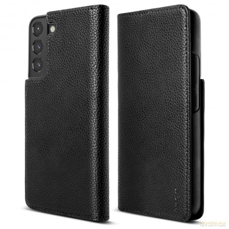 Ringke Folio Signature skórzane etui z klapką do Samsung Galaxy S22 czarny (FSS119R263)