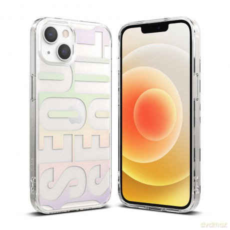 Ringke Fusion Design pancerne etui pokrowiec z żelową ramką iPhone 13 mini przezroczysty (FD538E89)