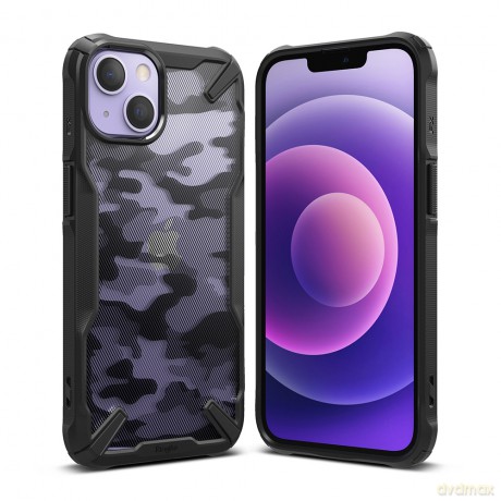 Ringke Fusion X Design etui pancerny pokrowiec z ramką iPhone 13 czarny (FX545E73)