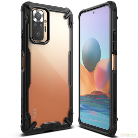 Ringke Fusion X etui pancerny pokrowiec z ramką Xiaomi Redmi Note 10 Pro czarny (FXXI0035)
