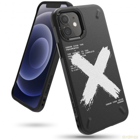 Ringke Onyx Design wytrzymałe etui pokrowiec iPhone 12 mini czarny (X) (OXAP0031)