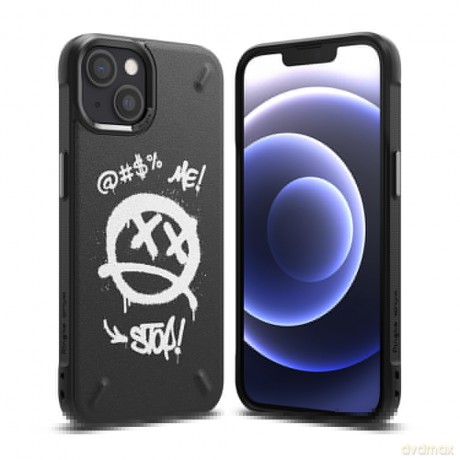 Ringke Onyx Design wytrzymałe etui pokrowiec iPhone 13 czarny (Graffiti) (OD546E233)