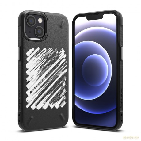 Ringke Onyx Design wytrzymałe etui pokrowiec iPhone 13 czarny (Paint) (OD546E229)