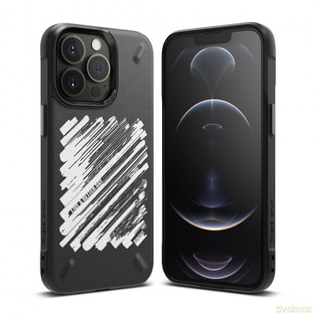 Ringke Onyx Design wytrzymałe etui pokrowiec iPhone 13 Pro czarny (Paint) (OD551E229)