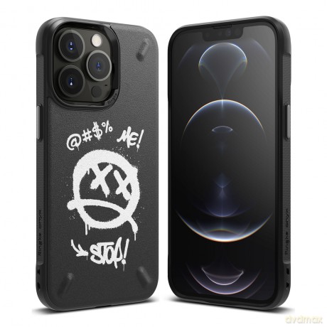 Ringke Onyx Design wytrzymałe etui pokrowiec iPhone 13 Pro Max czarny (Graffiti) (OD556E233)
