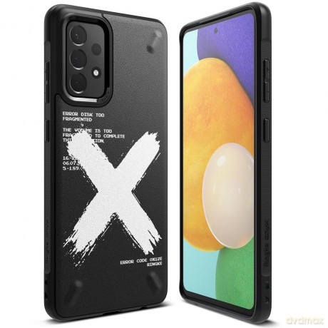 Ringke Onyx Design wytrzymałe etui pokrowiec Samsung Galaxy A72 4G czarny (X) (OXSG0049)