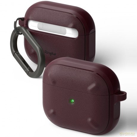 Ringke Onyx etui do AirPods 3 pokrowiec obudowa na słuchawki bordowy (EC523111RS)