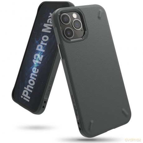 Ringke Onyx wytrzymałe etui pokrowiec iPhone 12 Pro Max szary (OXAP0044)