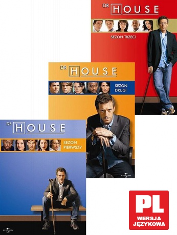 Dr House sezony 1+2+3 Pakiet [15DVD]