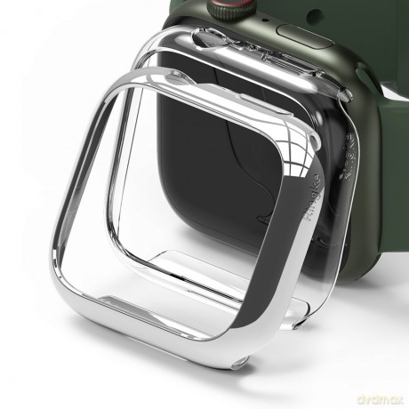 Ringke Slim Watch Case zestaw 2x etui na zegarem smartwatch Watch 7 41mm przezroczysty + chrom (S58993RS)