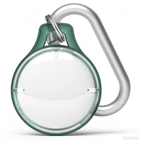 Rinkge Airtag Slim Case etui brelok zawieszka na AirTag z karabińczykiem ciemnozielony