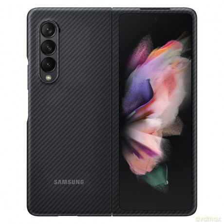 Samsung Aramid Cover etui pokrowiec do Samsung Galaxy Z Fold 3 obudowa carbon czarny (EF-XF926SBEGWW)