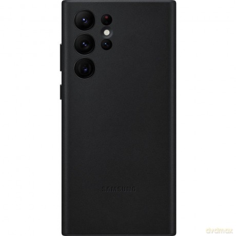 Samsung Leather Cover skórzane etui pokrowiec ze skóry naturalnej Samsung Galaxy S22 Ultra czarny (EF-VS908LBEGWW)