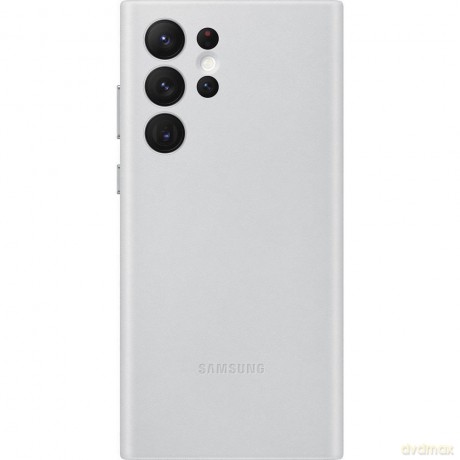 Samsung Leather Cover skórzane etui pokrowiec ze skóry naturalnej Samsung Galaxy S22 Ultra jasnoszary (EF-VS908LJEGWW)