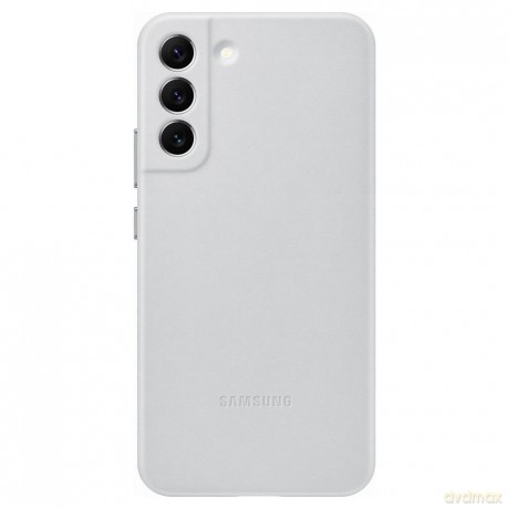 Samsung Leather Cover skórzane etui pokrowiec ze skóry naturalnej Samsung Galaxy S22+ (S22 Plus) jasnoszary (EF-VS906LJEGWW)