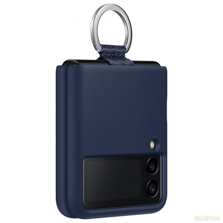 Samsung Ring Silicone Cover etui pokrowiec do Samsung Galaxy Z Flip 3 obudowa z zawieszką granatowy (EF-PF711TNEGWW)