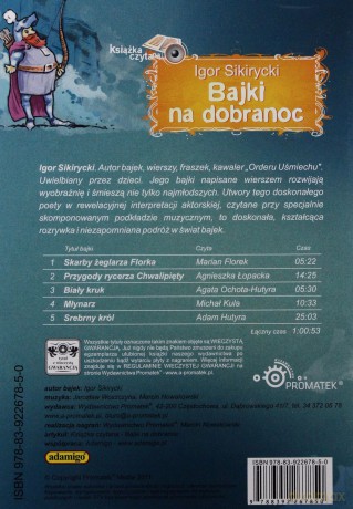 Bajki Na Dobranoc (twarda) - Igor Sikirycki [AUDIOBOOK] [CD]