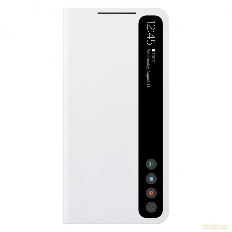 Samsung Smart Clear View Cover futerał antybakteryjne etui z inteligentną klapką Samsung Galaxy S21 FE biały (EF-ZG990CWEGEE)