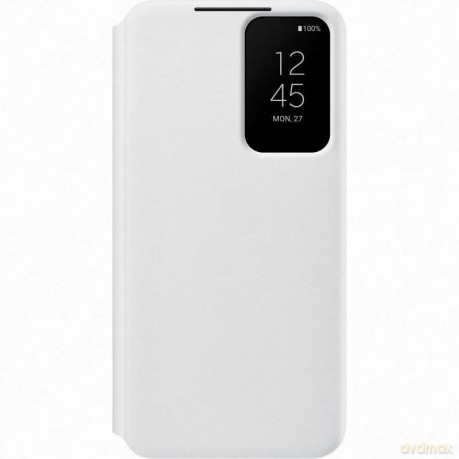 Samsung Smart Clear View Standing Cover futerał antybakteryjne etui z inteligentną klapką Samsung Galaxy S22 biały (EF-ZS901CWEGEE)