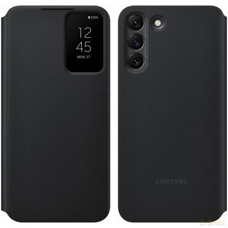 Samsung Smart Clear View Standing Cover futerał antybakteryjne etui z inteligentną klapką Samsung Galaxy S22 czarny (EF-ZS901CBEGEE)