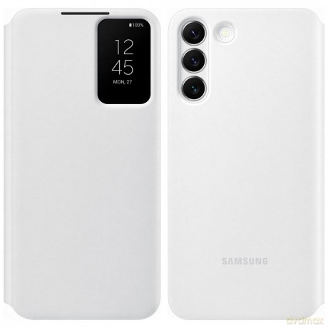 Samsung Smart Clear View Standing Cover futerał antybakteryjne etui z inteligentną klapką Samsung Galaxy S22+ (S22 Plus) biały (EF-ZS906CWEGEE)