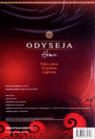 Odyseja  - Homer [AUDIOBOOK] [CD-MP3]