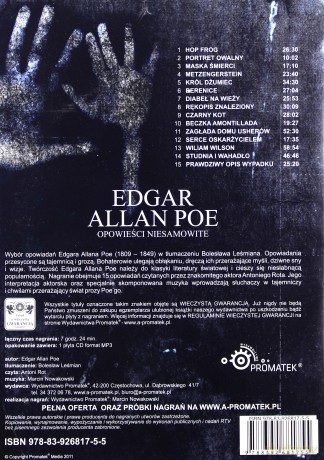 Opowieści Niesamowite - Edgar Allan Poe [AUDIOBOOK] [CD-MP3]