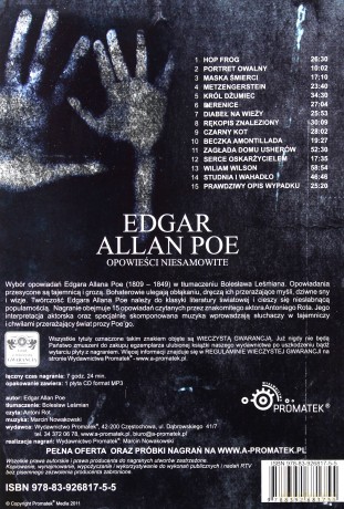 Opowieści Niesamowite - Edgar Allan Poe [AUDIOBOOK] [CD-MP3]