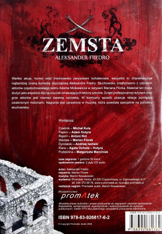 Zemsta - Aleksander Fredro [AUDIOBOOK] [CD]